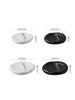 Creative Ceramic Steak Plate for Western Food Black and White Frosted Dinner Plate Home Breakfast Salad Dessert Dishes Tableware