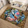 Yin Yang Koi Fish Carpet Rug for Living Room Bedroom Home Sofa Decoration,Kids play Non-slip Floor Mat