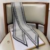 Design Print Skinny Scarf Plaid Horse Hairband Scarves Women Narrow Silk Scarfs Bag Ribbons Luxury  Wrist Towel Foulard