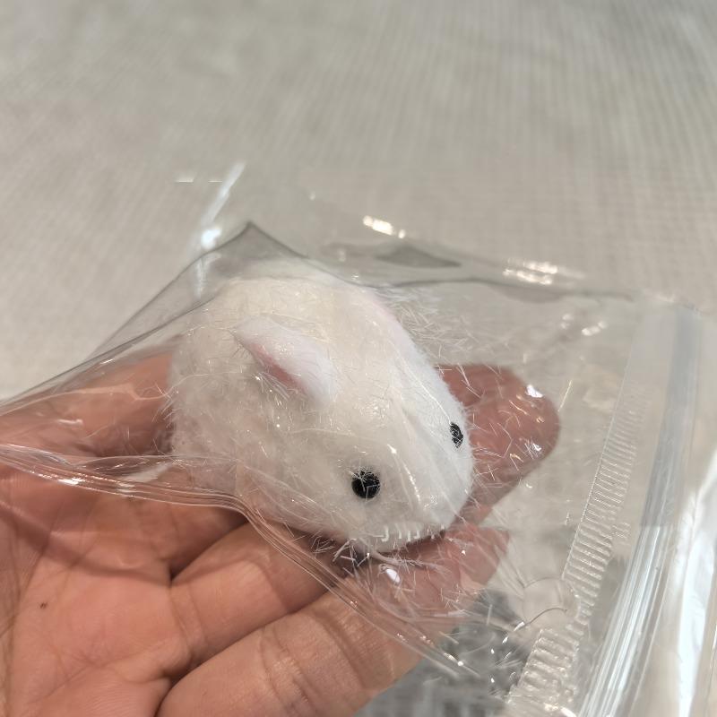 

1PC Mini Rabbit Squishy Toy,Cute Slow Rise Stress Ball, Desk Decor Office Fidget,Classroom Prize Easter Christmas Valentine Gift світло-сірого кольору