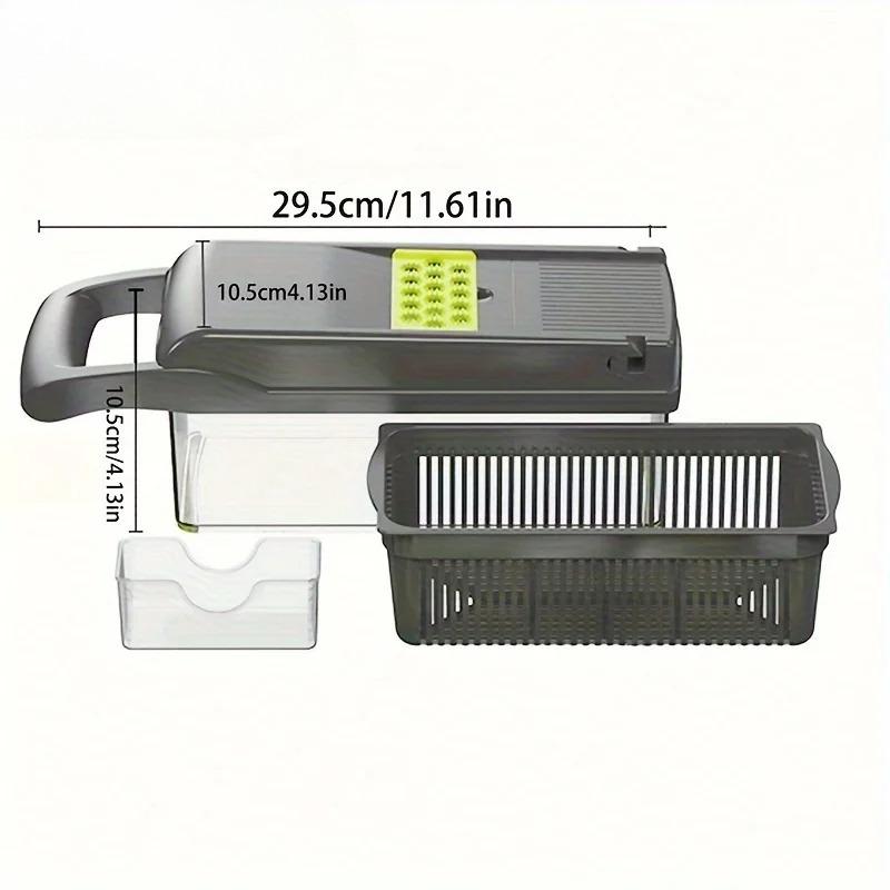 14/16-in-1 Handheld Vegetable Chopper for kitchen,Grater Dicer Slicer, Multi-Tool for Onion&Veggie Prep