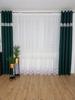Long Voile Curtain Decorated with 30 Cm Guipure Lace