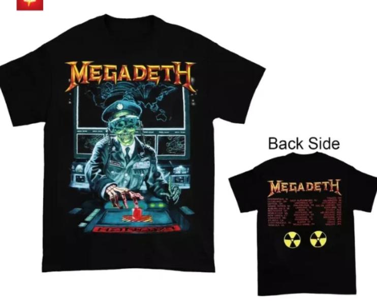 Trending 1990 Megadeth Rust in Peace Tour Black T-Shirt Unisex T-Shirt XXL