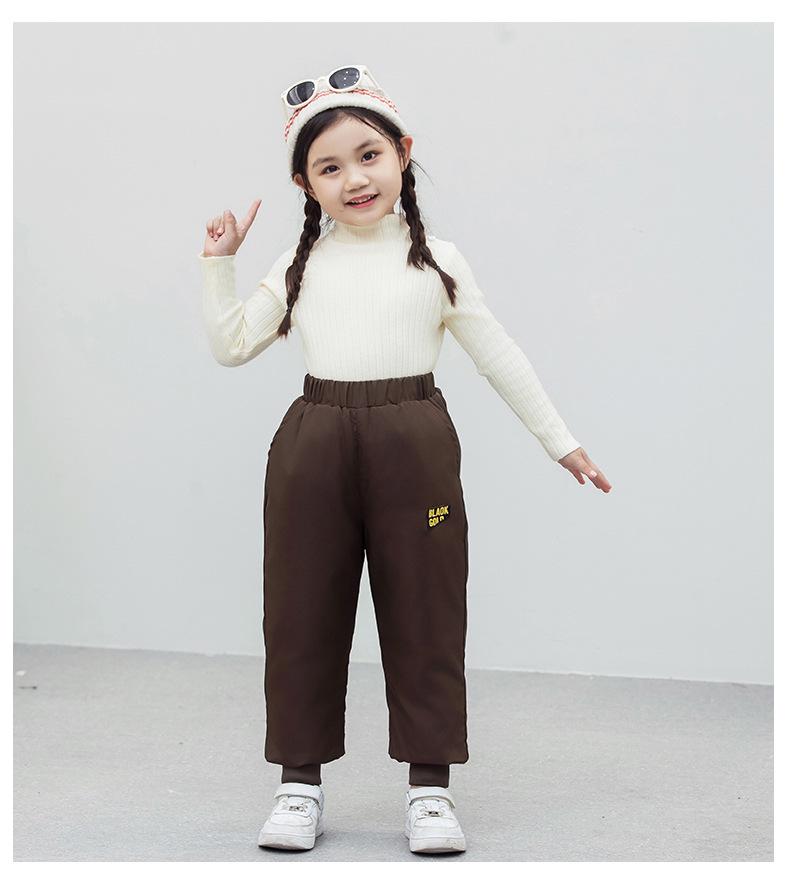 Children's Winter Down Pants - Thick, Warm, Fashionable Outerwear for Boys and Girls, Available In Small, Medium, Large Sizes