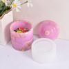 Rhombic Striped Resin Jar Silicone Molds Epoxy Resin Silicone Molds for Candle Cup Storage Container Jewelry Storage Jar