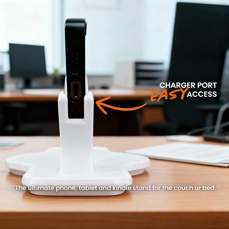 Mobile Phone Stand Specially Designed For Leaning Back Or Lying Flat To Watch Tv For Bedroom Living Room Ergonomic Phone Holder