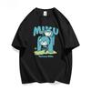 2026 Hot Sale Hatsune Miku Collaborates on Future MIKU Line Style Short Sleeved Cotton Printed New Casual Men's and Women's Clothing Loose Tee Top