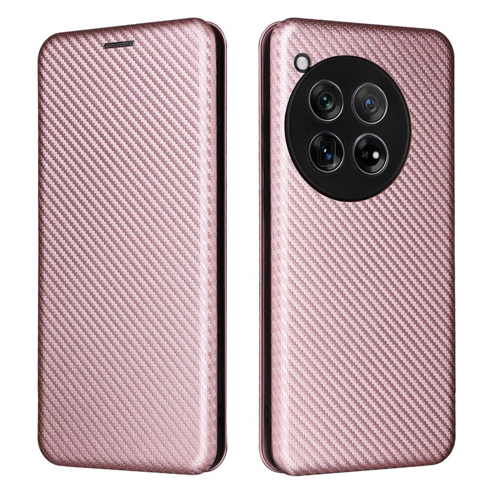Carbon Fiber Magnetic Leather Flip Cover Case for Oneplus 13 12 12R 11R 10 9 Pro 8T 8 Pro 7T 6T Nord4 Shell Wallet Card Holder