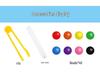 Pompon Test Tube Fine Motor Skills Toy for Color Recognition and Early Education