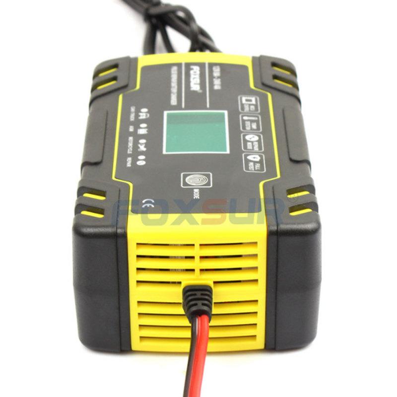 12V 8A / 24V 4A Car Battery Charger 3 Stages Automatic Charging For Truck Motorcycle Lead Acid