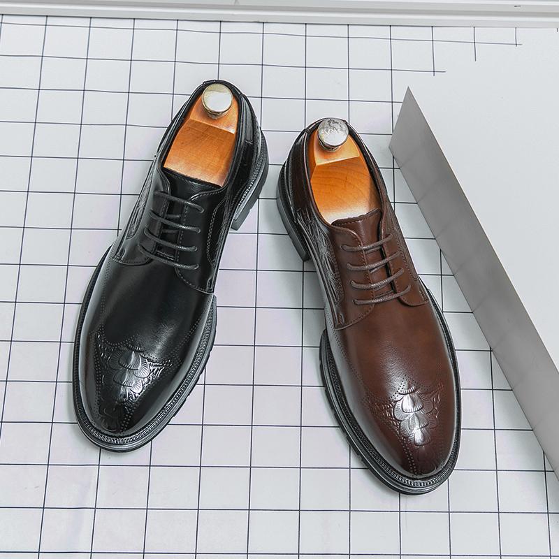 Leather Shoes For Man Genuine Leather Big Size High Quality Designer Formal Shoes Casual Shoes Business Oxford