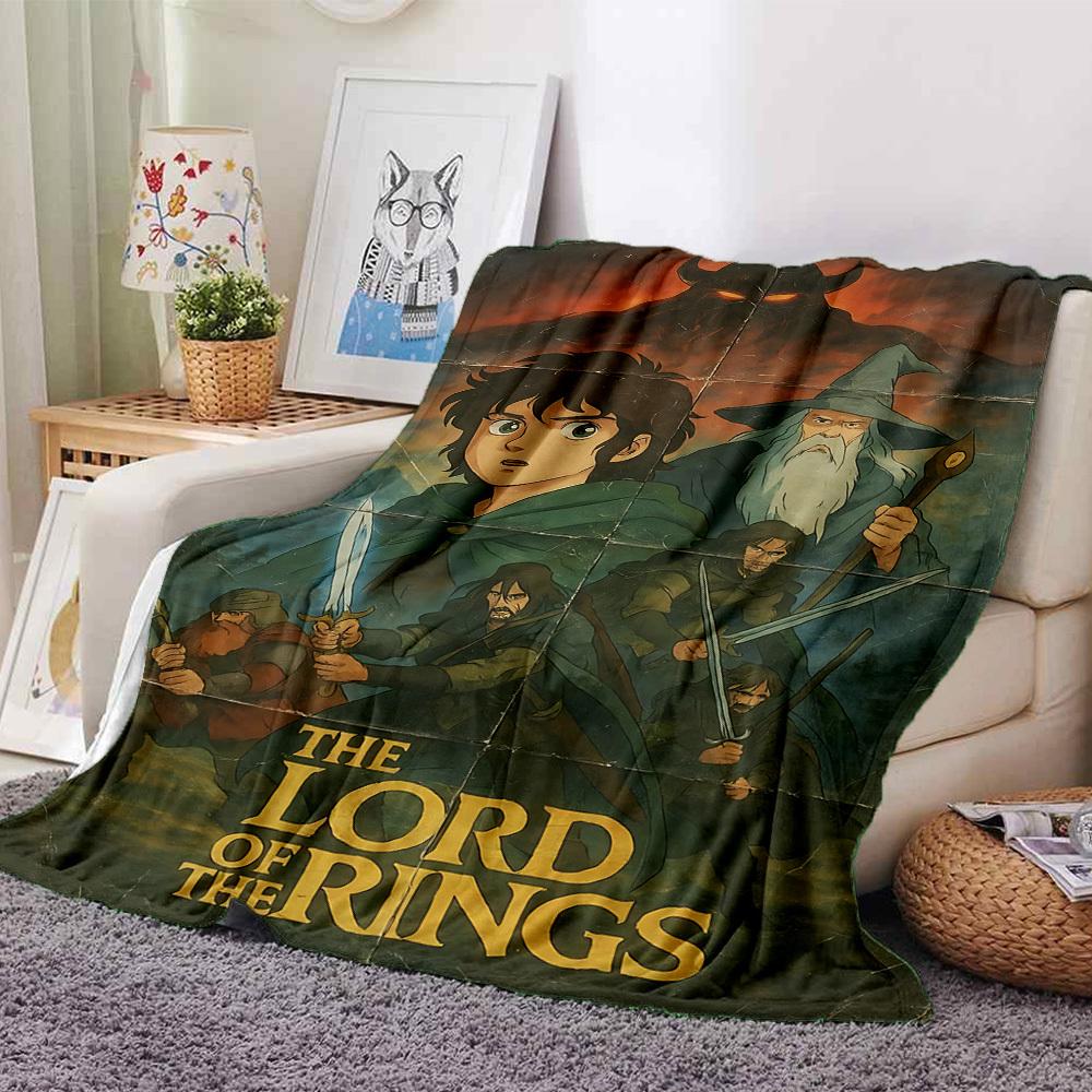 1pc Lord of the Rings Flannel Blanket - Soft Warm Throw for Home, Office, TravelL1346