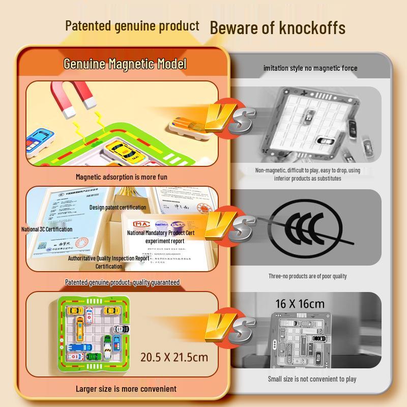Kids' Car Parking Puzzle: Educational Logic & Problem-Solving Toy for Kindergartners