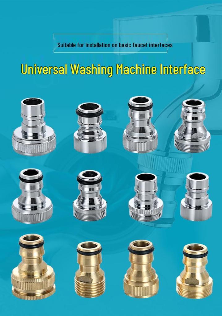 Washing Machine Snap-On Faucet Adapter for Sink and Shower