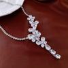 Handmade Beaded Cross Flower Retro Necklace - Versatile Clavicle Chain with a High-End Feel