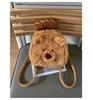 Schoolbag Cartoon Cute Plush Teddy Bear Backpack Female Niche Design Baguette Student Bag Versatile Backpack
