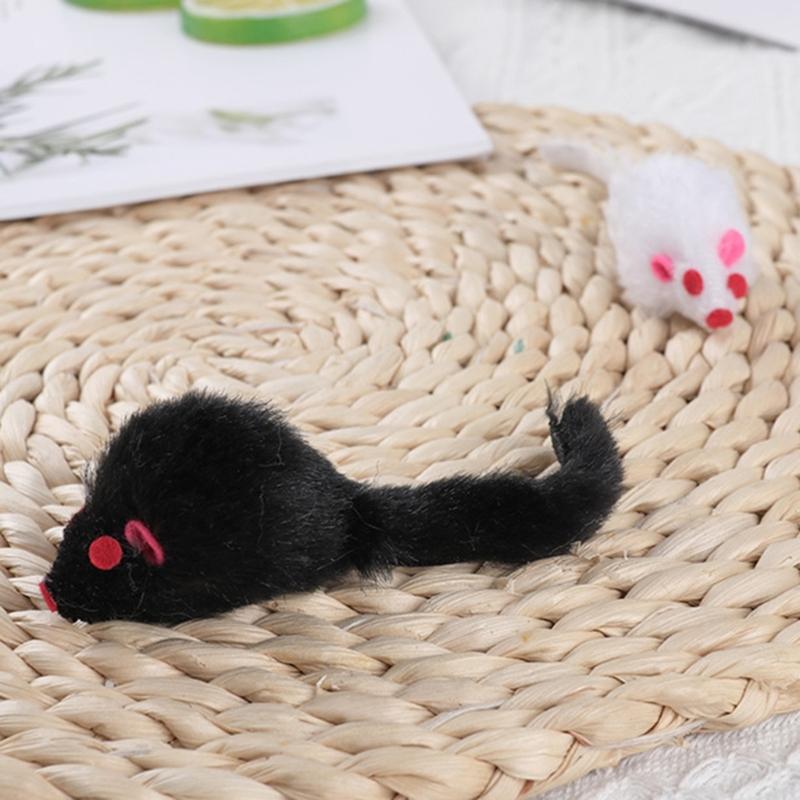 Mice Cats Toys Rattle Mouse for Indoor Cats Kitten Squeak Interactive Rats Toys for Catch & for Play Training Bite-Re