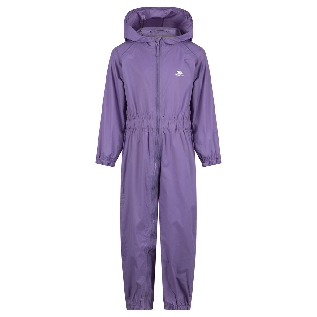 TRESPASS Childrens/Kids Button Rain Suit
