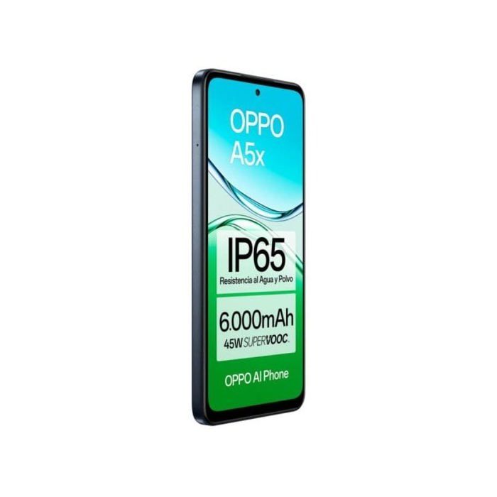 Smartphone OPPO A5x 4GB 128GB Smartphone 6.67" HD+ 45W 6000mAh Resistente IP65 Android 15 Azul