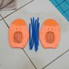 2 Pieces Swim Stroke Training Hand Paddles Builds Strength Hydrodynamic Design Water