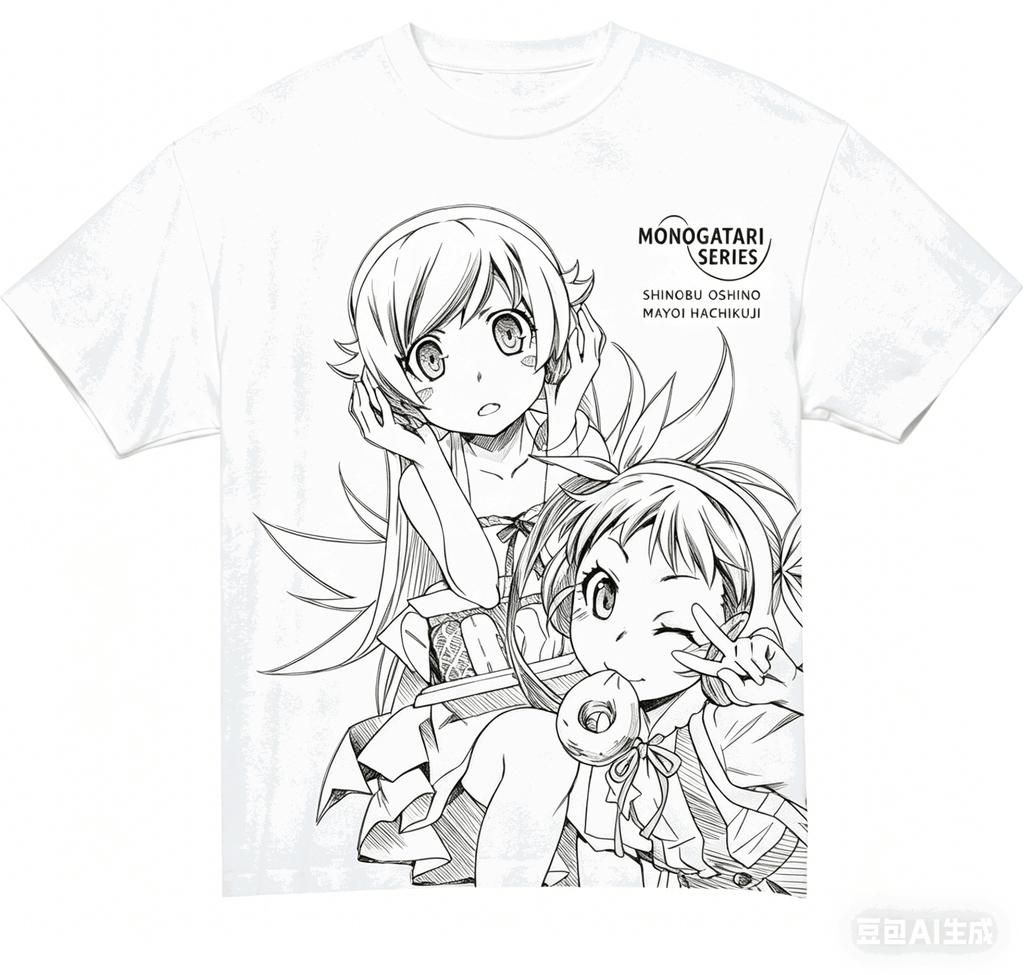 Monogatari Series Cotton Tshirt 2026 Newmodel Shirt Personality Clothes Year Round Clothing Short Sleeves Classic Breathable