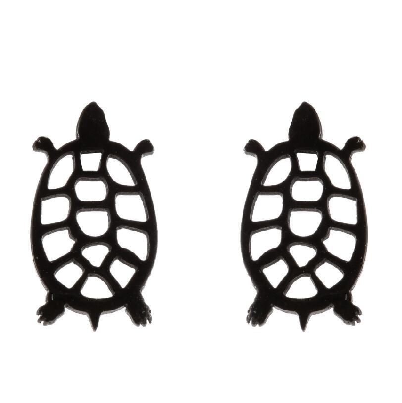 Edelstahl Niedliche Tier Ohrringe: Weihnachtsreh, Hund, Katze, Eichhörnchen, Igel, Dinosaurier