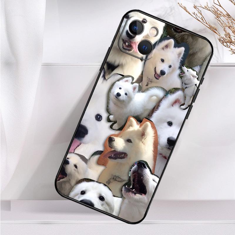 Samoyed Puppy Shockproof Case For iPhone 17 Pro Max 11 14 15 16 Plus 12 13 Mini 16e 17 Air Phone Cover
