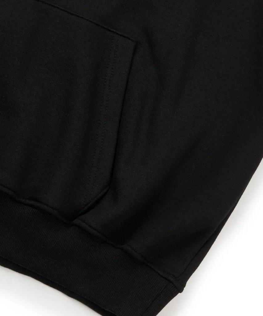 (Brushed) Traditional Embroidery Hoodie (Black)