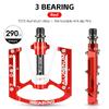 WEST BIKING Bicycle Ultralight Pedals 3 Bearings MTB 7075 Aluminum Alloy Flat Pedals Road Bike Non-Slip Colorful Cycling Pedals