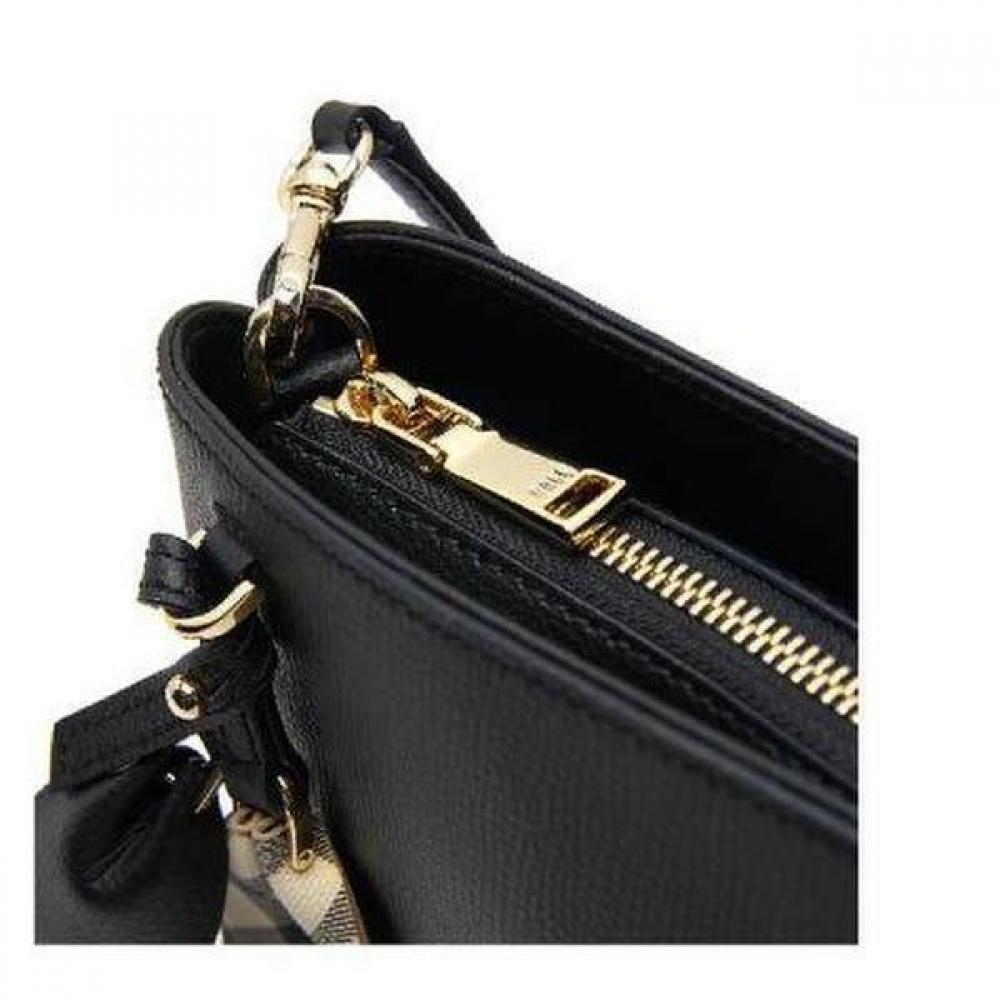 Daks Black Checkered Shoulder Bag Dcba1f123bk