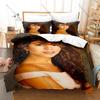 Iconic Singer Mariah Carey Bedding Set It’s Time Christmas Tour Aesthetic Signature Zipper Soft Fabric Decor Mariah Carey Lovers