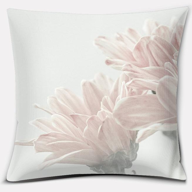 Modern Pink Flowers Series Pillow Gift Home Office Decoration Bedroom Sofa Car Cushion Cover