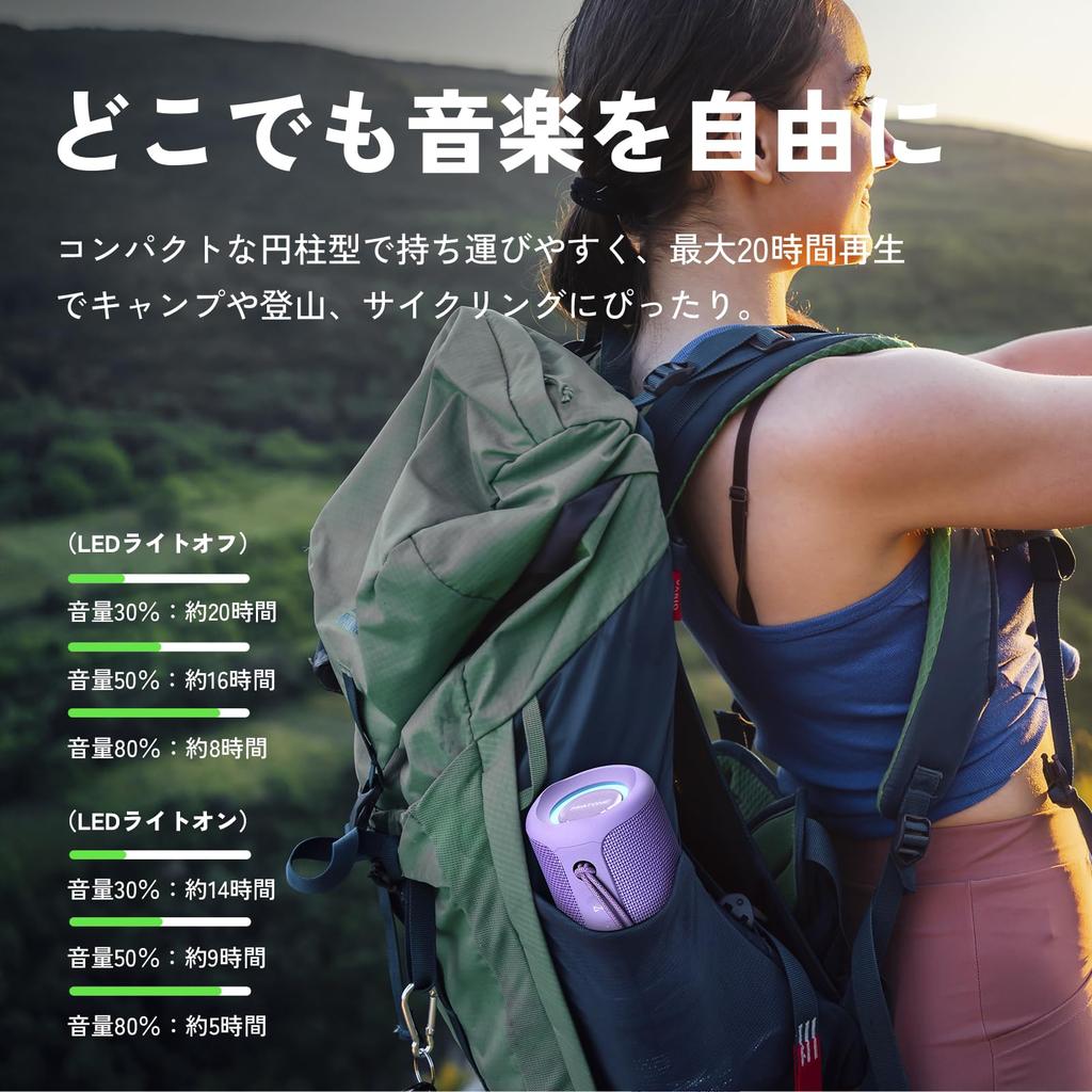 MIATONE BoomPro Bluetooth 40W IPX7 Deep Outdoor Wireless Bluetooth RGB LED DSP Car Passive 20 Hours of Continuous Stereo Charging Speaker, Output,