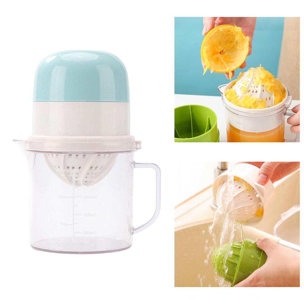 Measuring Cup Juice Container 450ml Citrus Juicer for Kitchen Picnic Camping blue