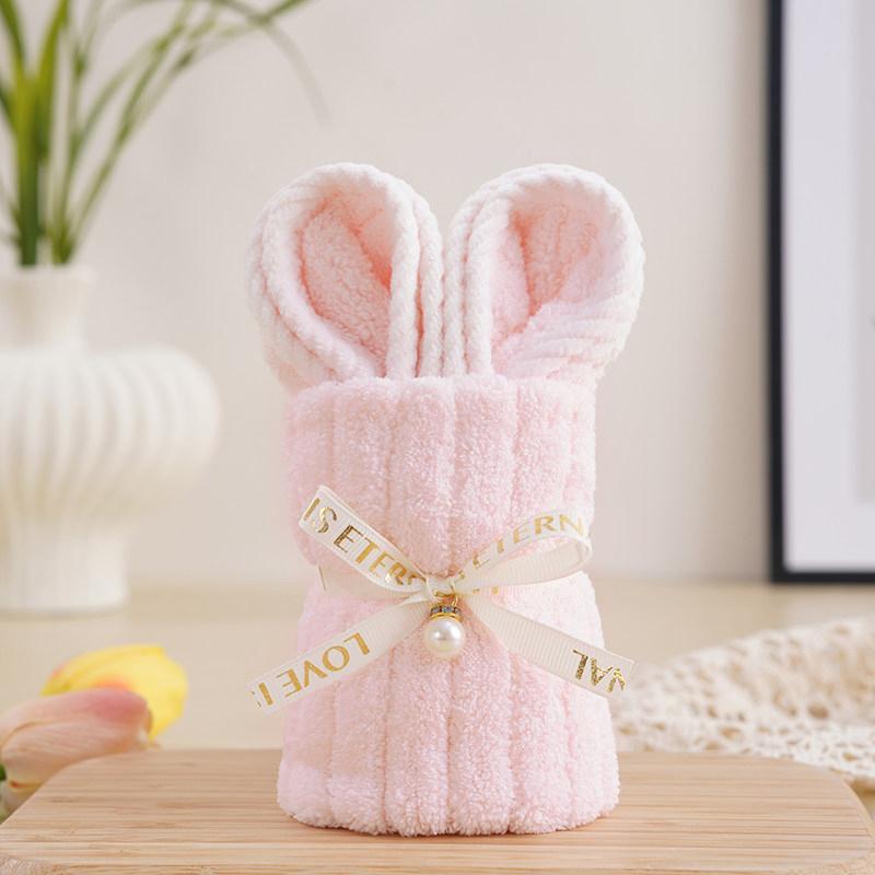 1PC Bow and Pearl Design Comfortable Wedding Cute Easter Party Gifts Rabbit Shape Bathroom Supplies Multiple Colors