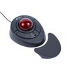 MCSaite Trackball Mouse, Optical USB, 5-Function Buttons, Wired Connection, PCMac Compatible, BlackRed