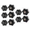 10pcs/set Hand Tighten Nuts Handle Thread Star Mechanical Thumb Nuts Plastic