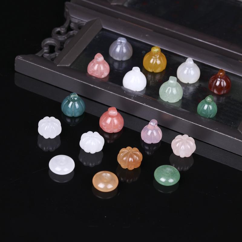 Dongling White Jade Safety Buckle Pendant - Gold Silk Jade DIY Accessory