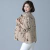 Middle-aged and elderly fashion loose large mother spring coat trench coat middle-aged and elderly coat women's foreign style coat