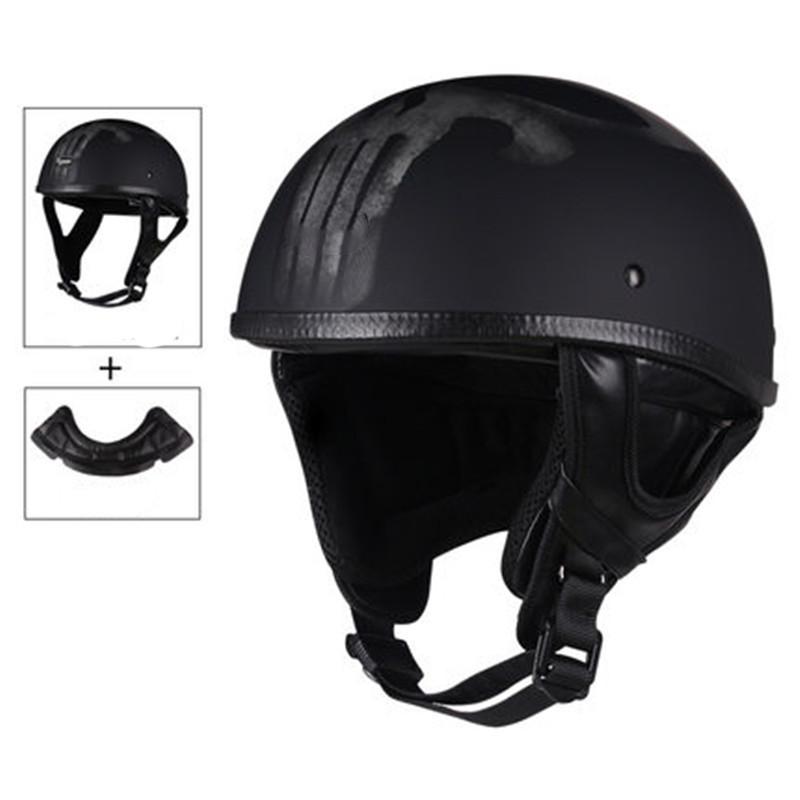 DOT Certification Retro Motorcycle Helmet Moto Helmet Scooter Vintage Half Face Biker Motorbike Crash Moto Helmet Casco Moto CE