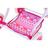 Deep Doll Pram Stroller Bassinet Carrier 3-in-1 Foldable Canopy