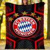 1pc B-Bayern Munich (5) Theme Blanket - Digital Print, Polyester, Cozy for All Seasons, Perfect for Outdoor, and Travel