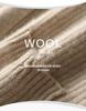 Women's Korean Style Wool Cardigan: Autumn/Winter Half-High Neck Button-Up Knit Sweater