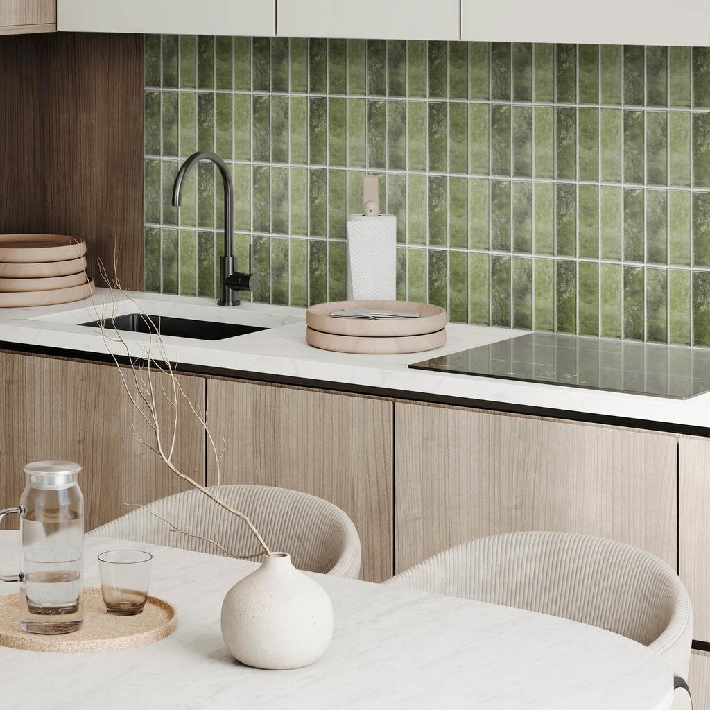 Self-Adhesive Tiles with Graphics for Dining Room PVC Geometric Tile Pattern 9x30x30 Cm