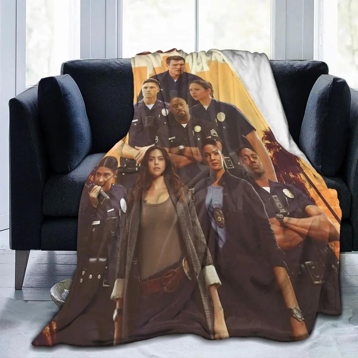 Textilien Unisex Coral/Light Throw Blanket The Rookie Micro Fleece Blanket Four Sizes Cute Comfortable For Camping Nice Gift
