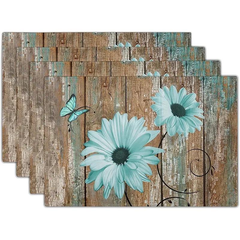 Printed Festival Party Placemats: Stain-Proof, Heat-Resistant Table Decoration