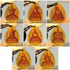 Ice Yellow  Lucky Pendant Long Sweater Necklace Manjushri Amitabha Tibetan Buddhism Religion Amulet Necklaces Unisex Gift