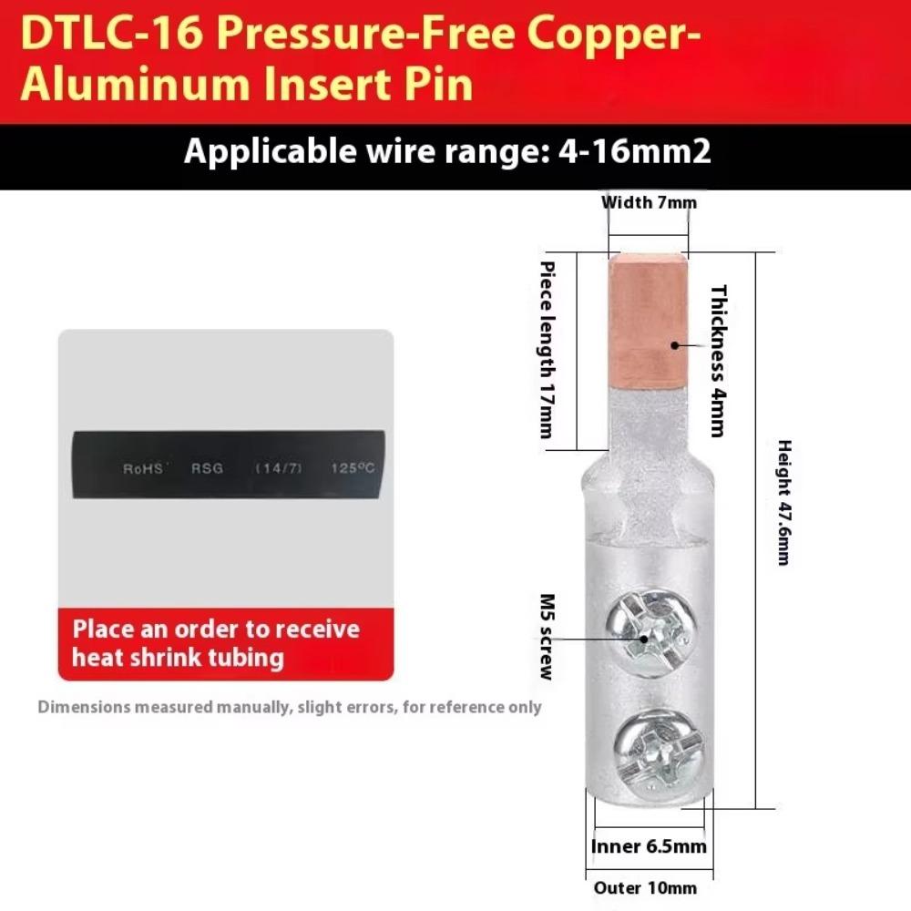 Wire Joint Copper Coppe Terminal Non-Insulated Small Cable Wire Connector Terminal Block Cable