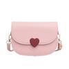 Trendy Black White Pink Casual Simple Shoulder Bag Stylish Saddle Bag For Women