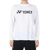YONEX Unisex Long Sleeve 16158 011 White SS T-Shirt